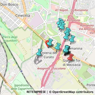 Mappa Via Villapiana, 00173 Roma RM, Italia (0.852)