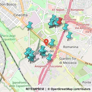 Mappa Via Altomonte, 00173 Roma RM, Italia (0.9355)