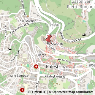 Mappa Via San Francesco,  71, 00036 Palestrina, Roma (Lazio)