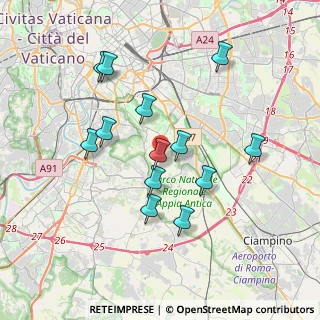 Mappa Vicolo di Tor Carbone, 00178 Roma RM, Italia (3.63077)