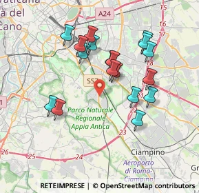 Mappa Via Acerenza, 00178 Roma RM, Italia (3.61333)