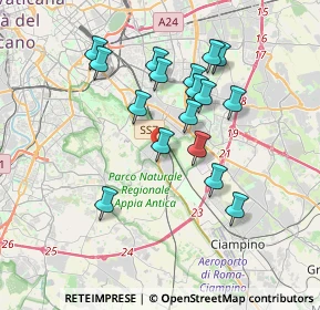 Mappa Via Acerenza, 00178 Roma RM, Italia (3.49235)