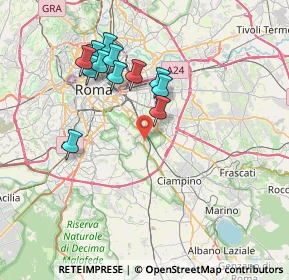 Mappa Via Acerenza, 00178 Roma RM, Italia (7.55231)