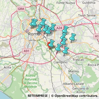 Mappa Via Acerenza, 00178 Roma RM, Italia (6.18429)