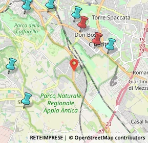 Mappa Via Acerenza, 00178 Roma RM, Italia (3.41636)