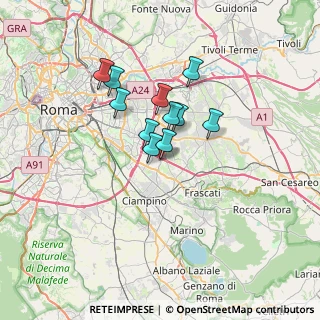 Mappa C.C. Tor Vergata, 00173 Roma RM, Italia (5.13636)