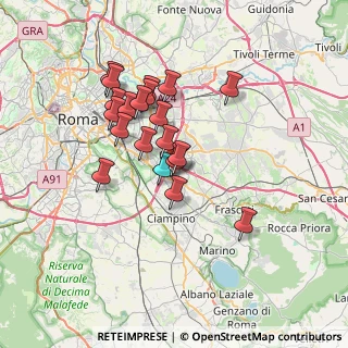 Mappa Via Federico Faruffini, 00173 Roma RM, Italia (6.234)