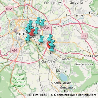 Mappa Via Federico Faruffini, 00173 Roma RM, Italia (6.60083)