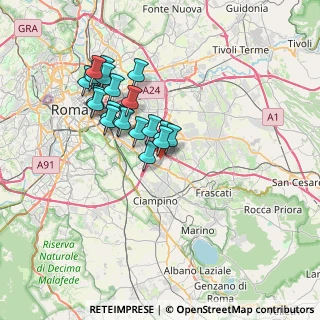 Mappa Via Saetta Antonino, 00173 Roma RM, Italia (6.538)