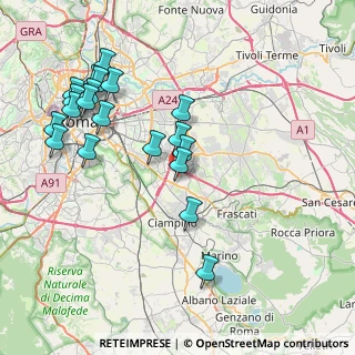 Mappa Via Saetta Antonino, 00173 Roma RM, Italia (9.1515)