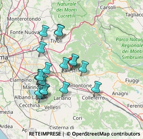 Mappa Piazzale Kennedy, 00038 Palestrina RM, Italia (14.3615)