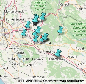 Mappa Piazzale Kennedy, 00038 Palestrina RM, Italia (11.125)