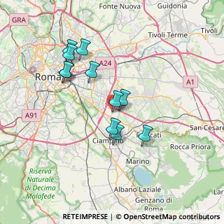 Mappa VIa Alfonso Favino, 00173 Roma RM, Italia (6.80727)