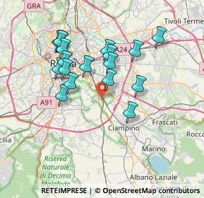 Mappa Via Rombiolo, 00178 Roma RM, Italia (7.09)