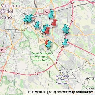 Mappa Via Rombiolo, 00178 Roma RM, Italia (3.95571)