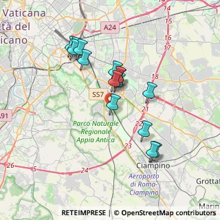 Mappa Via Rombiolo, 00178 Roma RM, Italia (3.46933)