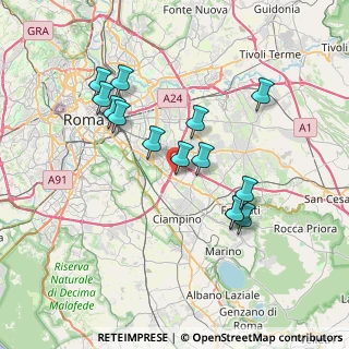 Mappa Via Salvatore Barzilai, 00173 Roma RM, Italia (7.22714)