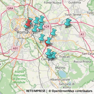 Mappa Via Salvatore Barzilai, 00173 Roma RM, Italia (7.15333)