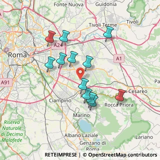 Mappa Via di Grotte Portella, 00044 Frascati RM, Italia (6.83)