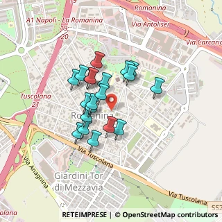 Mappa Via Eugenio Florian, 00173 Roma RM, Italia (0.339)