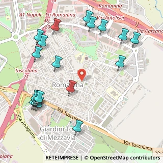 Mappa Via Eugenio Florian, 00173 Roma RM, Italia (0.7035)