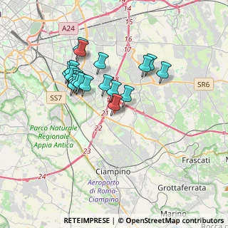 Mappa Via Eugenio Florian, 00173 Roma RM, Italia (3.34526)