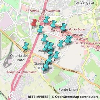 Mappa Via Eugenio Florian, 00173 Roma RM, Italia (0.746)