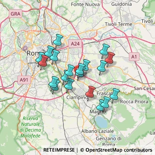 Mappa Via Eugenio Florian, 00173 Roma RM, Italia (6.271)