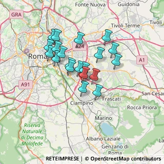 Mappa Via Eugenio Florian, 00173 Roma RM, Italia (6.0055)