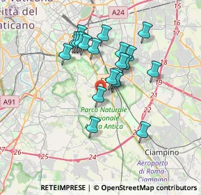 Mappa Via di Venere Placidia, 00178 Roma RM, Italia (3.263)