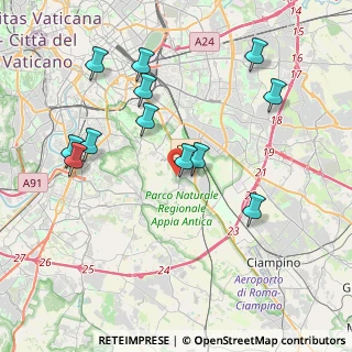 Mappa Via di Venere Placidia, 00178 Roma RM, Italia (4.36917)