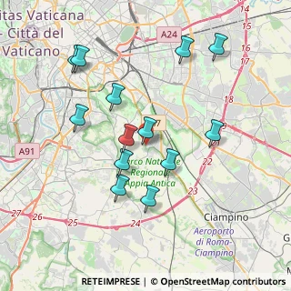 Mappa Via di Venere Placidia, 00178 Roma RM, Italia (3.95462)