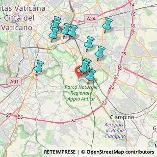 Mappa Via di Venere Placidia, 00178 Roma RM, Italia (3.84167)