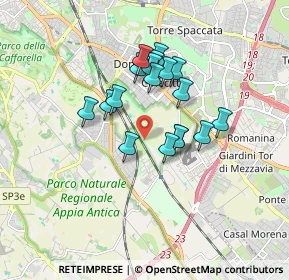 Mappa Via Gamiana, 00178 Roma RM, Italia (1.435)