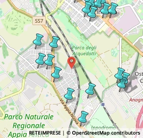 Mappa Via Martone, 00178 Roma RM, Italia (1.4055)