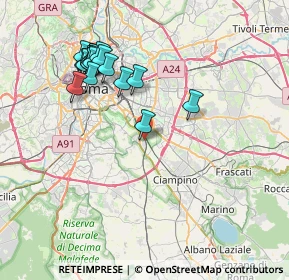 Mappa Via Martone, 00178 Roma RM, Italia (8.37737)