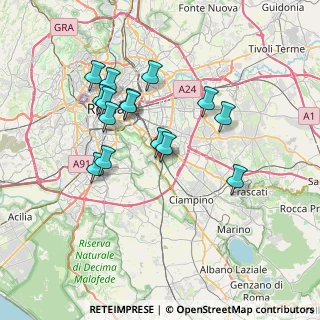 Mappa Via Martone, 00178 Roma RM, Italia (6.93867)