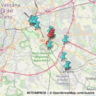 Mappa Via Martone, 00178 Roma RM, Italia (3.51267)