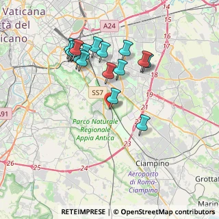 Mappa Via Martone, 00178 Roma RM, Italia (3.94235)