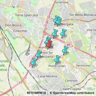 Mappa Via del Ponte delle Sette Miglia, 00173 Roma RM, Italia (1.35909)