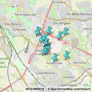 Mappa Via del Ponte delle Sette Miglia, 00173 Roma RM, Italia (1.06857)