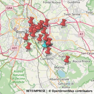 Mappa Via del Ponte delle Sette Miglia, 00173 Roma RM, Italia (6.074)