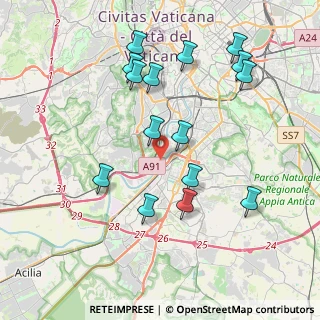 Mappa Autostrada Roma - Aeroporto di Fiumicino, 00146 Roma RM, Italia (4.312)