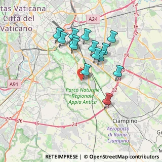 Mappa Via Abascanto, 00178 Roma RM, Italia (3.52714)