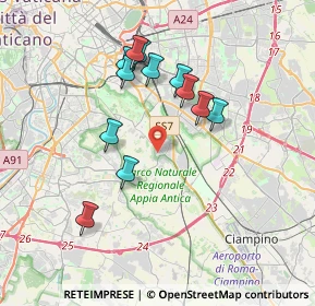 Mappa Via Abascanto, 00178 Roma RM, Italia (3.55167)