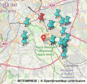 Mappa Via Talarchiana, 00178 Roma RM, Italia (3.77158)