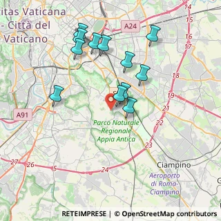 Mappa Via Talarchiana, 00178 Roma RM, Italia (3.8575)