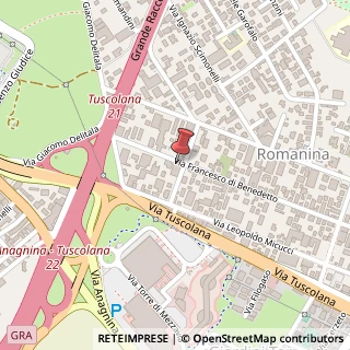Mappa Via Francesco di Benedetto, 56, 00173 Roma, Roma (Lazio)
