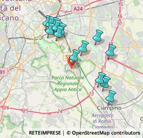 Mappa Via Rabbello, 00178 Roma RM, Italia (3.97571)