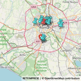 Mappa EUR Magliana, 00144 Roma RM, Italia (6.44375)